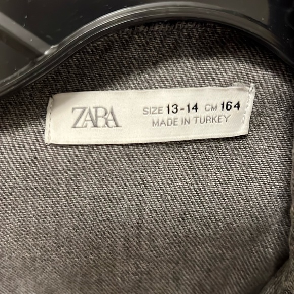 Zara Kids Denim Jumpsuit in Charcoal Grey size 13-14 - Picture 3 of 8